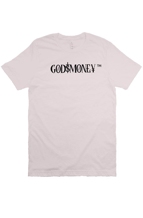 Original trademark and lettering “GODMONEY” AUTHENTICATED T-SHIRT