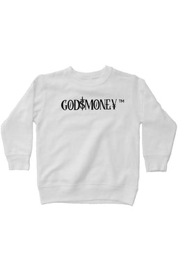 Kids-Original trademark and lettering “GODMONEY” AUTHENTICATED SWEATSHIRT