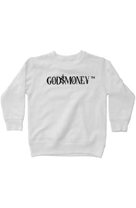 Kids-Original trademark and lettering “GODMONEY” AUTHENTICATED SWEATSHIRT