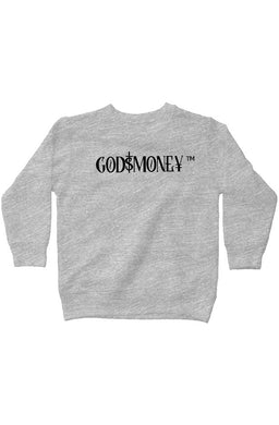 Kids-Original trademark and lettering “GODMONEY” AUTHENTICATED SWEATSHIRT