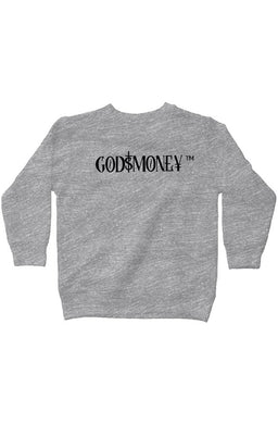 Kids-Original trademark and lettering “GODMONEY” AUTHENTICATED SWEATSHIRT