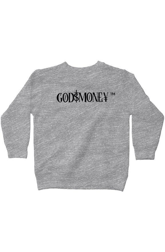 Kids-Original trademark and lettering “GODMONEY” AUTHENTICATED SWEATSHIRT