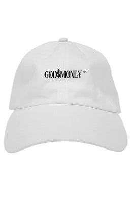 Original trademark and lettering “GODMONEY” AUTHENTICATED PREMIUM DAD HAT