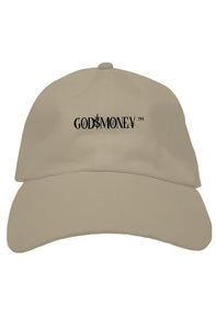 Original trademark and lettering “GODMONEY” AUTHENTICATED PREMIUM DAD HAT