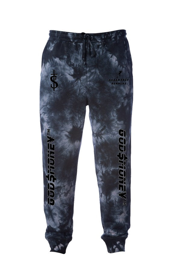 Crystal Tie Dye GODMONEY™️ “RUNNERS” Joggers